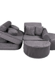 Medium Modular Sofa for Kids - Churros Jurassic Grey Plus
