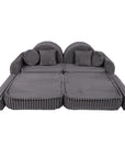 Medium Modular Sofa for Kids - Churros Jurassic Grey Plus