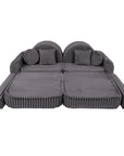 Medium Modular Sofa for Kids in Jurassic Grey