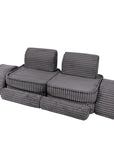 Medium Modular Sofa for Kids - Churros Jurassic Grey Plus
