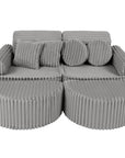 Medium Modular Sofa for Kids - Churros Moon Grey Plus