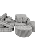 Medium Modular Sofa for Kids - Churros Moon Grey Plus
