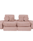 Medium Modular Sofa in Churros Pink for Kids