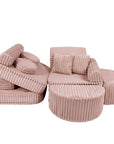 Medium Modular Sofa in Churros Pink for Kids