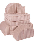 Medium Modular Sofa in Churros Pink for Kids