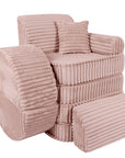 Medium Modular Sofa for Kids - Churros Pink Plus