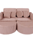 Medium Modular Sofa for Kids - Churros Pink Plus