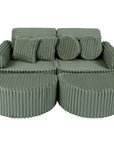 Medium Modular Kids Sofa in Sage Green
