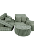 Medium Modular Kids Sofa in Sage Green