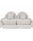 Medium Plus Modular Kids Sofa in Churros White