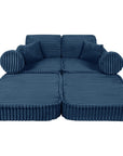 Medium Modular Sofa for Kids - Churros Blue