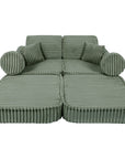 Medium Modular Sofa for Kids - Churros Sage Green