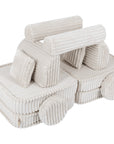 Medium Modular Sofa for Kids in Churros White