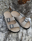 Meeliku Leather Sandals – Beige