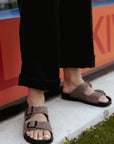 Meeliku Leather Sandals – Brown/Black