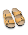Meeliku Leather Sandals – New Yellow