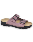 Meeliku Womens Leather Sandals – Dust Pink