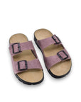 Meeliku Womens Leather Sandals – Dust Pink