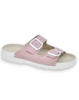 Meeliku Leather Sandals – Pink/White