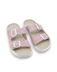 Meeliku Leather Sandals – Pink/White