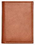 Mens Natural Leather Wallet with Card and Coin Pockets