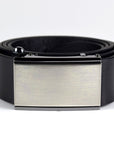 Mens Full Grain Leather Belt with Ratchet Buckle