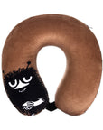 Memory Foam Travel Neck Pillow in Black