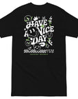 GUSTATORY Originals Have A Nice Day Heavy Cotton Embroidered T-Shirt