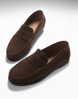 Boat Loafers, brown suede