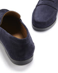 Boat Loafers, navy blue suede