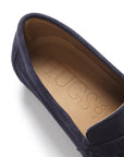 Boat Loafers, navy blue suede