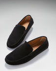 Driving Loafers, black suede