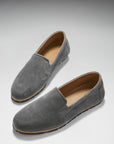 Tyre Sole Espadrilles, charcoal suede