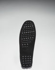 Laced Driving Loafers, black suede