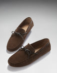 Laced Driving Loafers, brown suede