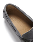 Laced Driving Loafers, slate grey suede