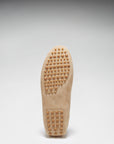 Laced Driving Loafers, taupe suede