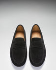 Penny Driving Loafers, black suede