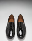 Penny Driving Loafers, black patent leather