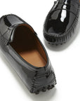 Penny Driving Loafers, black patent leather
