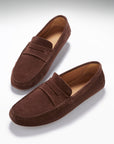 Penny Driving Loafers, brown suede