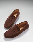 Penny Driving Loafers, brown suede