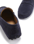 Penny Driving Loafers, navy blue suede