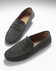 Penny Driving Loafers, racing green suede