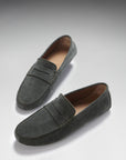 Penny Driving Loafers, racing green suede