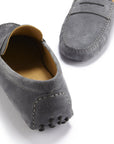 Penny Driving Loafers, slate grey suede