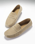 Penny Driving Loafers, taupe suede