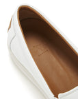 Slip-on Sneakers, white leather