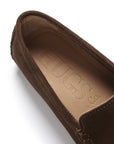 Tasselled Driving Loafers, brown suede