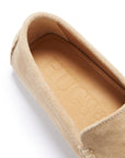 Tasselled Driving Loafers, taupe suede